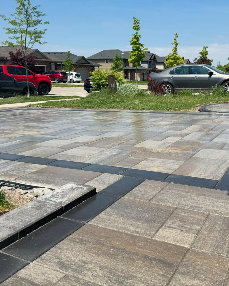 Paved driveway installation in London, Ontario
